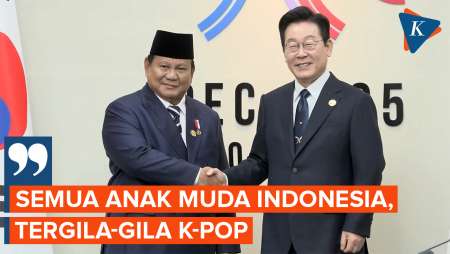 Prabowo Bertemu Presiden Korsel, Sebut Anak Muda Indonesia Gila K-Pop