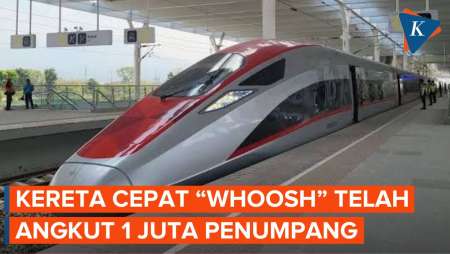 Kereta Cepat “Whoosh” Telah Angkut 1 Juta Penumpang Selama 2 Bulan Beroperasi