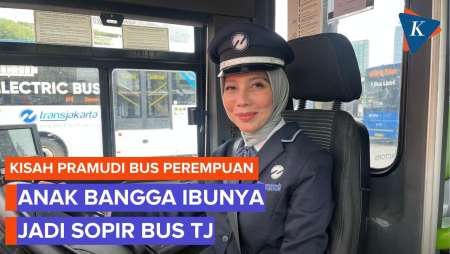 Tak Didukung Keluarga, Perempuan Driver Bus TJ  Ini Bertahan Demi Anak