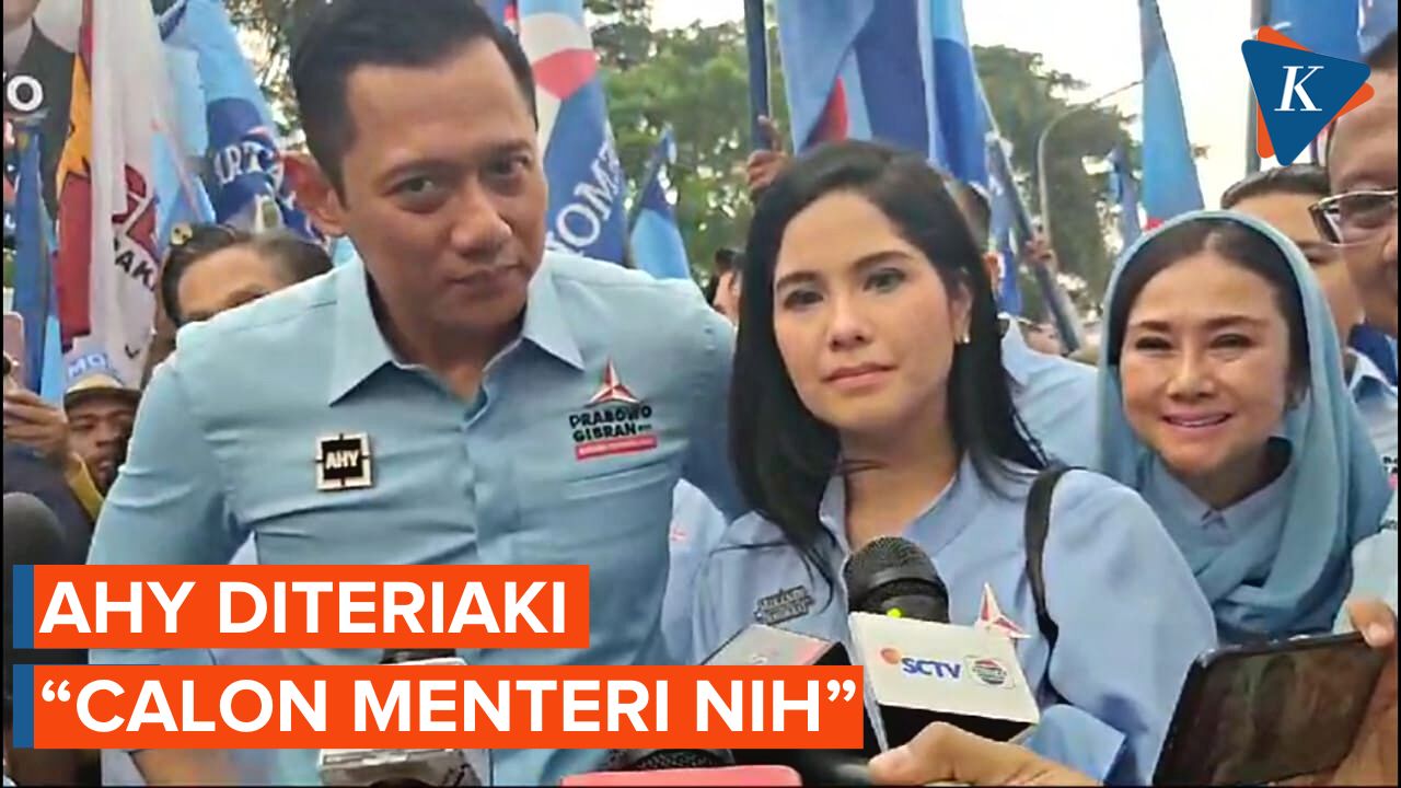 Momen AHY Diteriaki "Calon Menteri Nih" Saat Sesi Wawancara dengan Wartawan