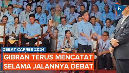 Gibran Terus Mencatat Selama Debat Capres, TKN Sebut Bukti Dia Serius