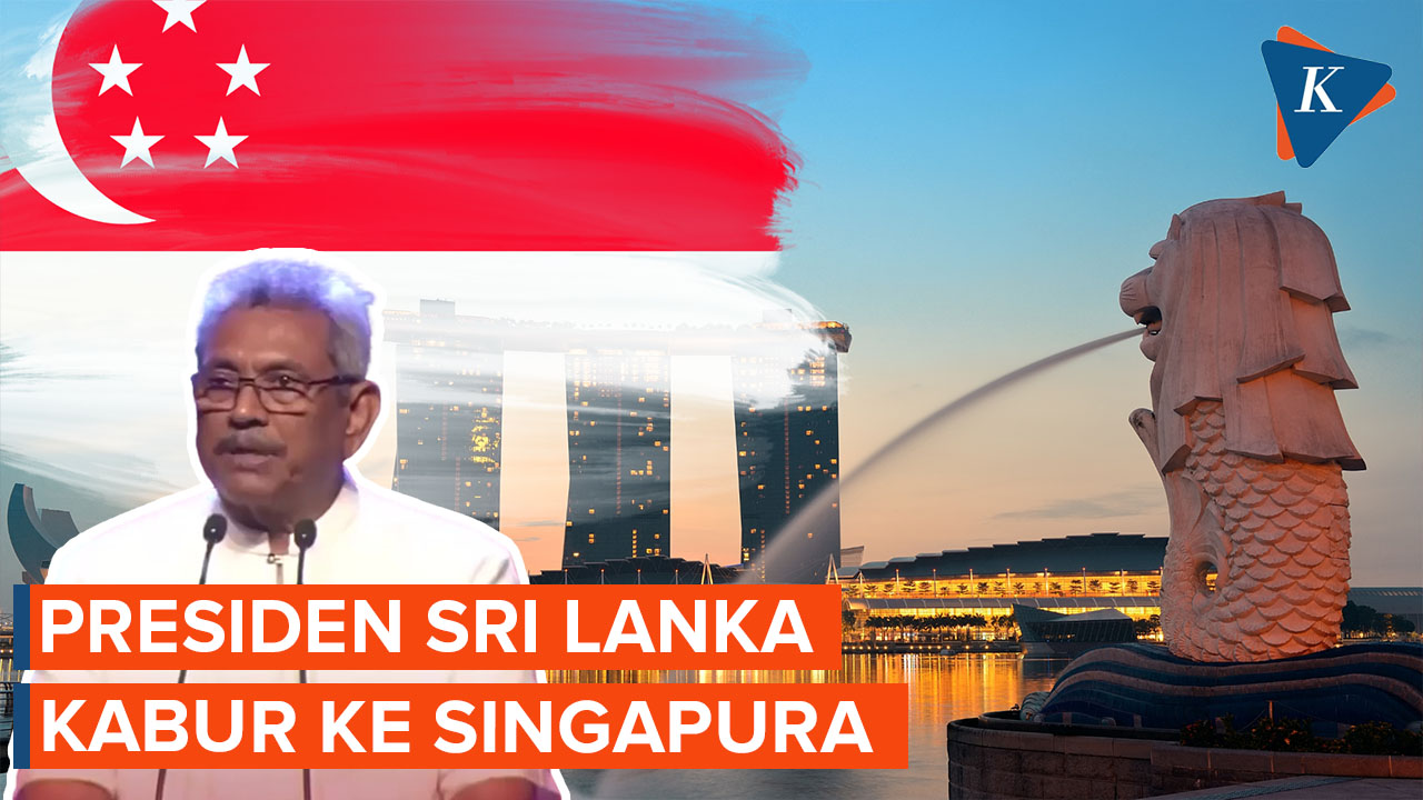 Presiden Sri Lanka Kabur ke Singapura
