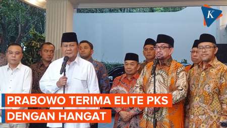 [FULL] Pernyataan Prabowo Usai Menerima Elite PKS di Kediamannya