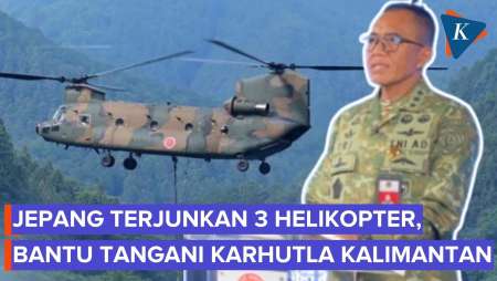 Jepang Kirim 3 Helikopter "Water Bombing" Bantu Tangani Karhutla Kalimantan