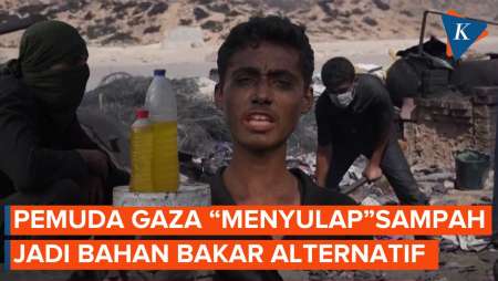 Di tengah Perang, Pemuda Gaza Ubah Sampah Plastik Jadi Bahan Bakar Alternatif