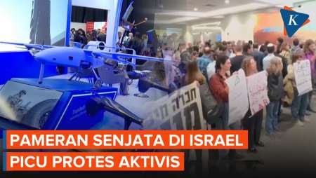 Israel Pamerkan Senapan, Drone, Dan Rudal Di Tel Aviv, Picu Protes Aktivis