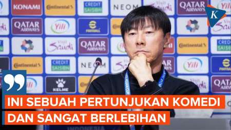 Shin Tae-yong Kehabisan Kata soal Kinerja Wasit Qatar vs Indonesia, Anggap Laga seperti Komedi