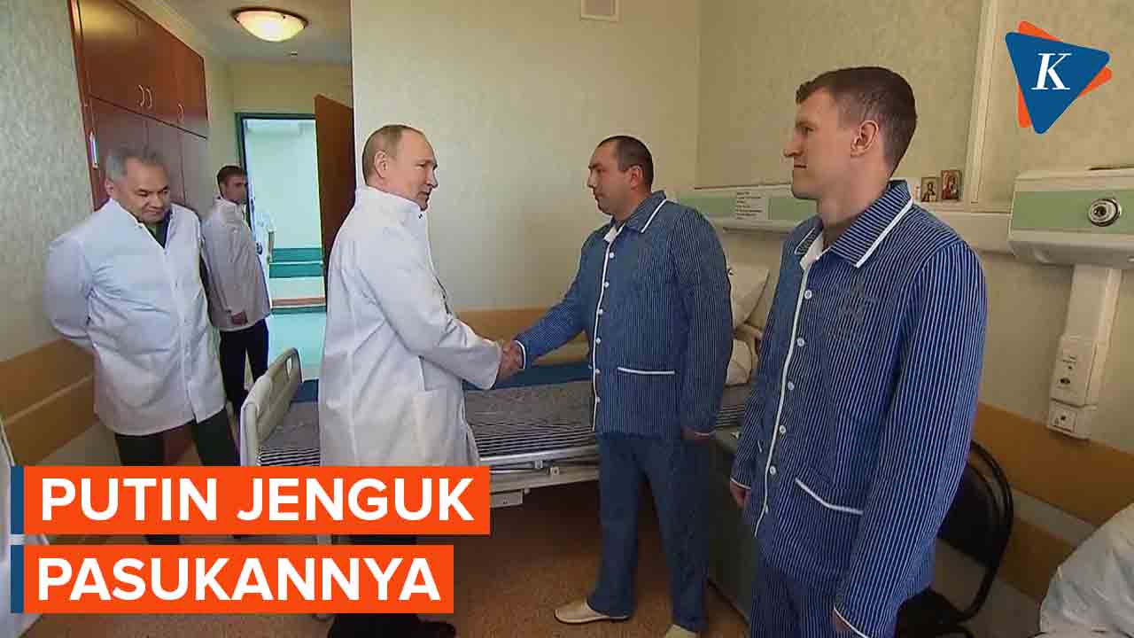 Putin Mengunjungi Pasukan yang Terluka dalam Serangan di Rumah Sakit Rusia