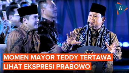 Momen Mayor Teddy Tertawa Lepas Lihat Ekspresi Prabowo Saat Singgung Koruptor