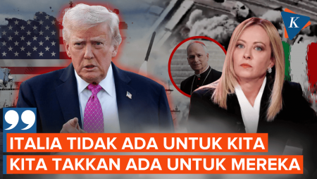 Bentrok Dengan PM Meloni Soal Paus Leo XIV, Trump Ancam Italia