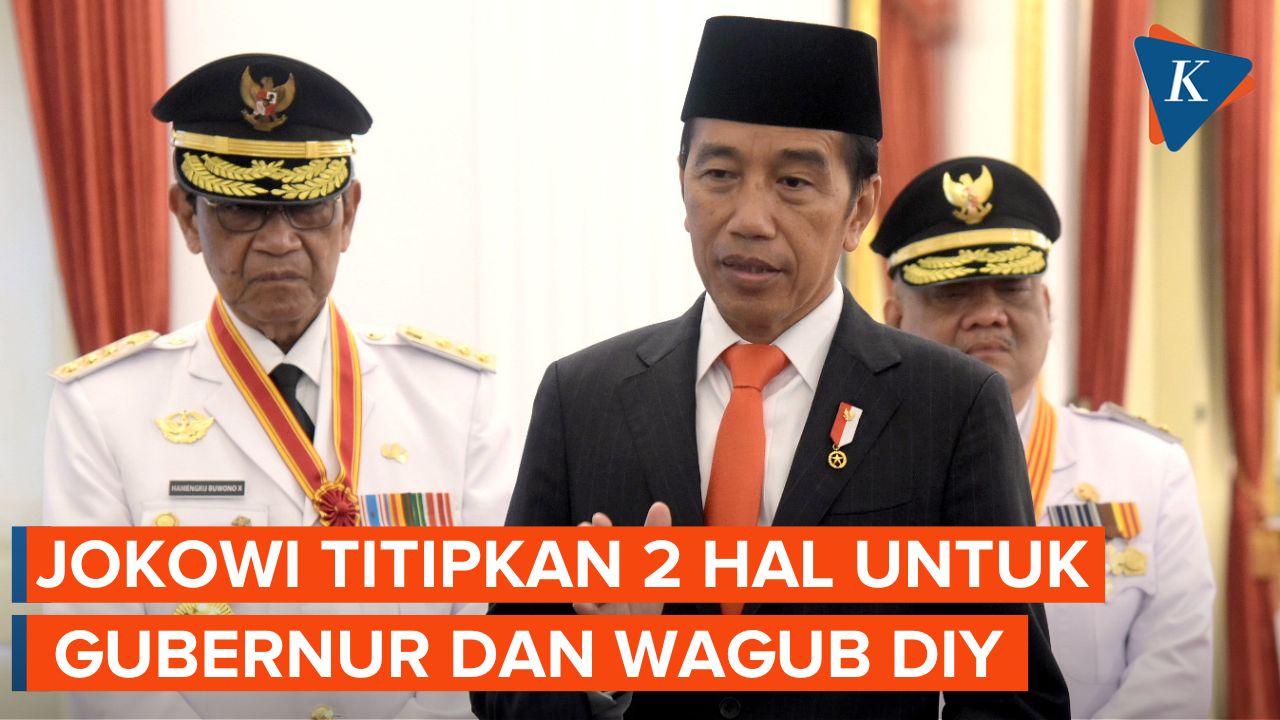 Pesan Jokowi untuk Gubernur dan Wagub DIY