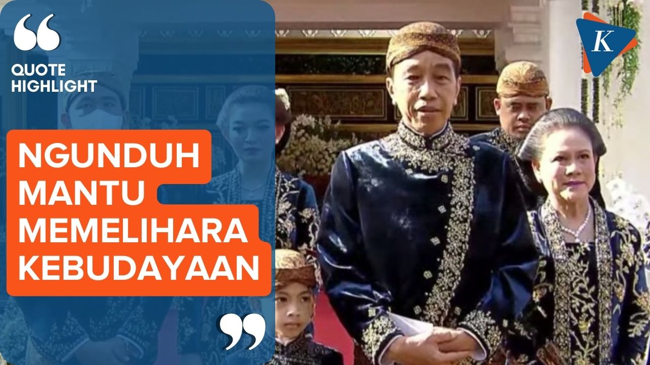 Kata Jokowi soal Prosesi Ngunduh Mantu Kaesang-Erina