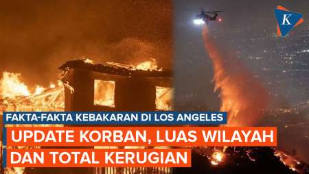 Fakta Kebakaran Los Angeles: Update Jumlah Korban, Luas Wilayah, dan Total Kerugian