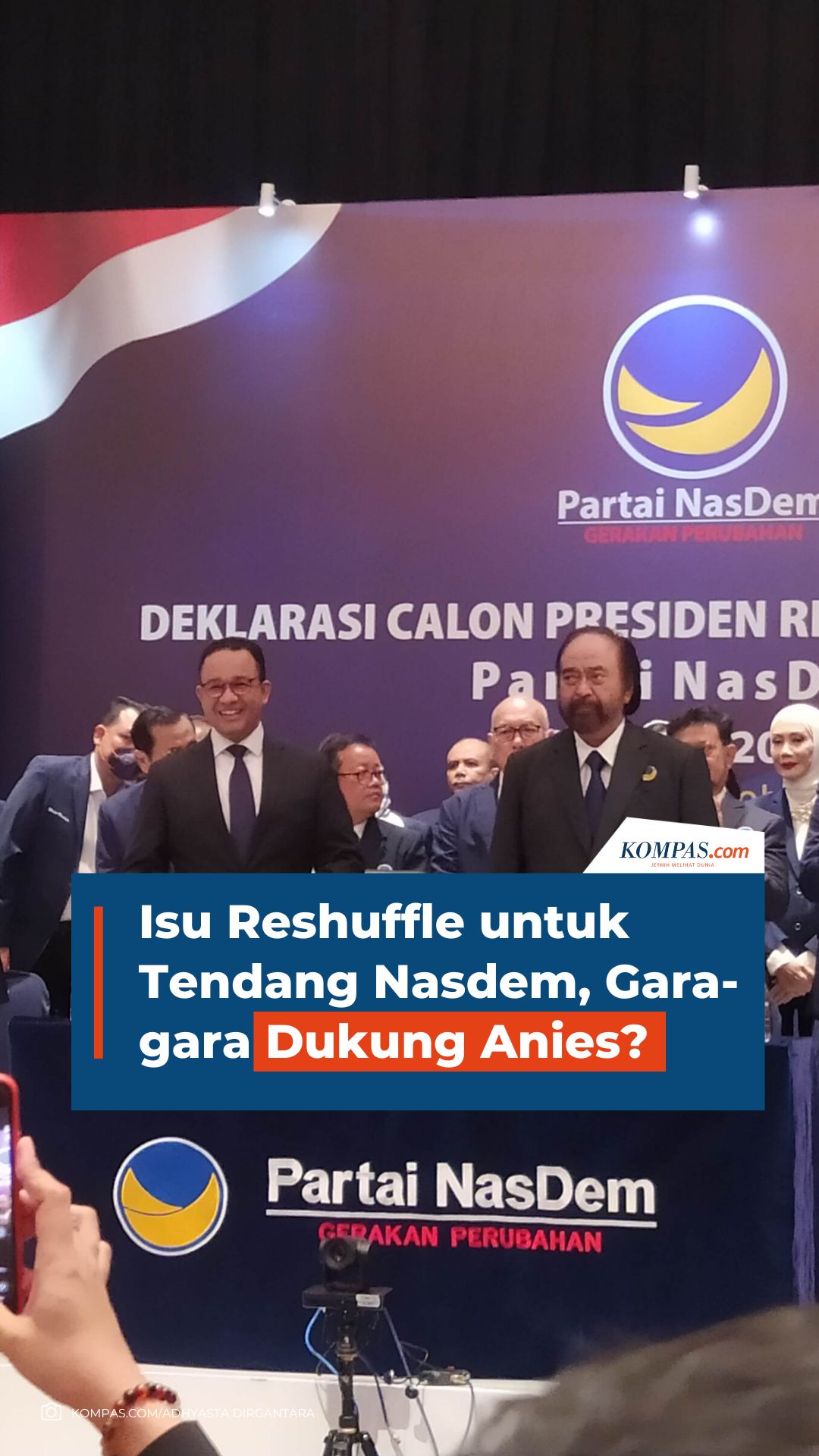 Isu Reshuffle untuk Tendang Nasdem, Gara-gara Dukung Anies?