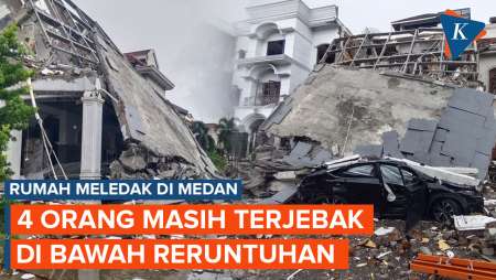 Empat Orang Masih Terjebak Di Bawah Reruntuhan Rumah Yang Meledak Di Medan