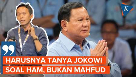 Tunjuk Mahfud Saat Ditanya Ganjar soal HAM, Prabowo Dinilai Salah Alamat