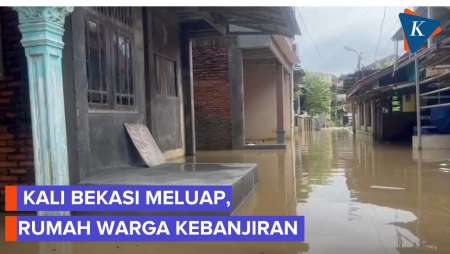 Gang Mawar Kota Bekasi Banjir, Ketinggian Air 80 Sentimeter