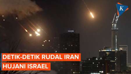 Detik-detik Rudal Iran Serang Wilayah Israel