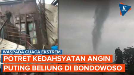 Puting Beliung Terjang Bondowoso,190 Rumah Rusak dan 2 Desa Porak-poranda