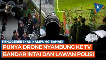 Terkuak! Bandar Narkoba Kampung Bahari Intai Polisi Pakai Drone Disambung ke TV