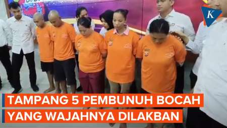 Ini Tampang 5 Tersangka Pembunuhan Bocah yang Wajahnya Dilakban