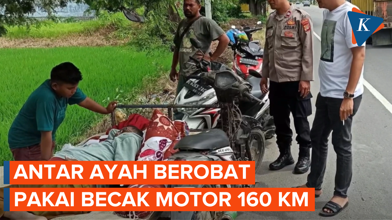 Kisah Pilu Bocah Asal Pidie Jaya Aceh, Bawa Ayahnya Berobat Pakai Becak Motor