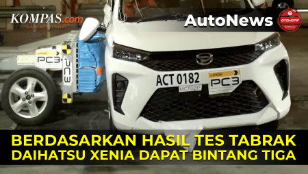 Daihatsu Xenia Dapat Bintang Tiga Hasil Tes Tabrak ASEAN NCAP