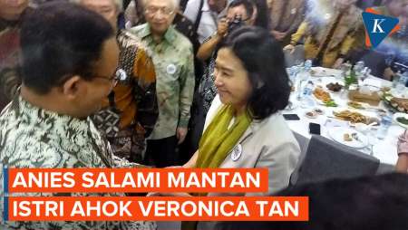 Momen Anies Salami Mantan Istri Ahok di Silaturahmi Masyarakat Tionghoa