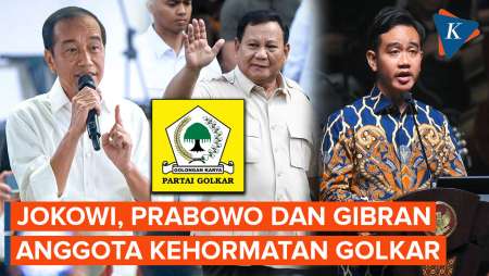 Jokowi dan Gibran Menjadi Anggota Kehormatan Golkar