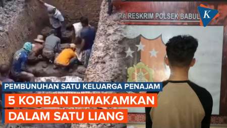 Keluarga yang Dihabisi Siswa SMK di Penajam Dimakamkan Satu Liang