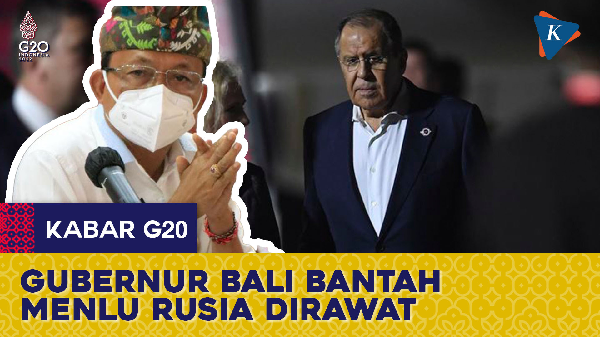 Gubernur Bali: Menlu Rusia Hanya Kontrol Kesehatan di RSUP Sanglah