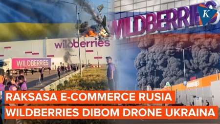 Rusia Dibombardir, Drone Ukraina Sasar Platform Jual-Beli “Wildberries”
