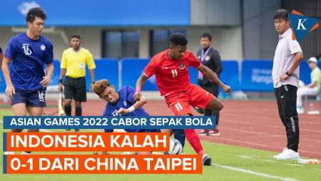 Hasil Timnas U23 Indonesia 0-1 China Taipei, Skuad Indra Sjafri Tumbang di Hadapan 10 Pemain