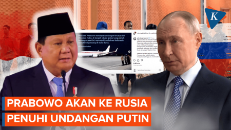 Dari Singapura, Prabowo Langsung Terbang ke Rusia untuk Temui Putin
