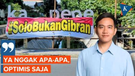 Gibran Tak Masalah Adanya Spanduk Penolakan di Surakarta