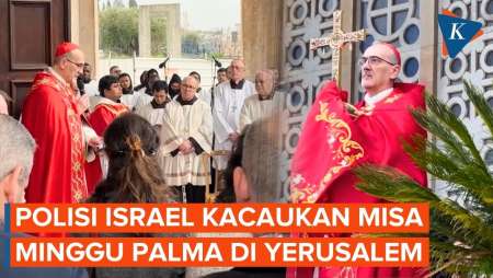 Israel Kacaukan Misa Minggu Palma Di Yerusalem, Kardinal Dilarang Masuk Gereja Makam Kudus