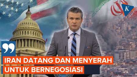 Hegseth Ke Trump Sebut Iran Telah Menyerah