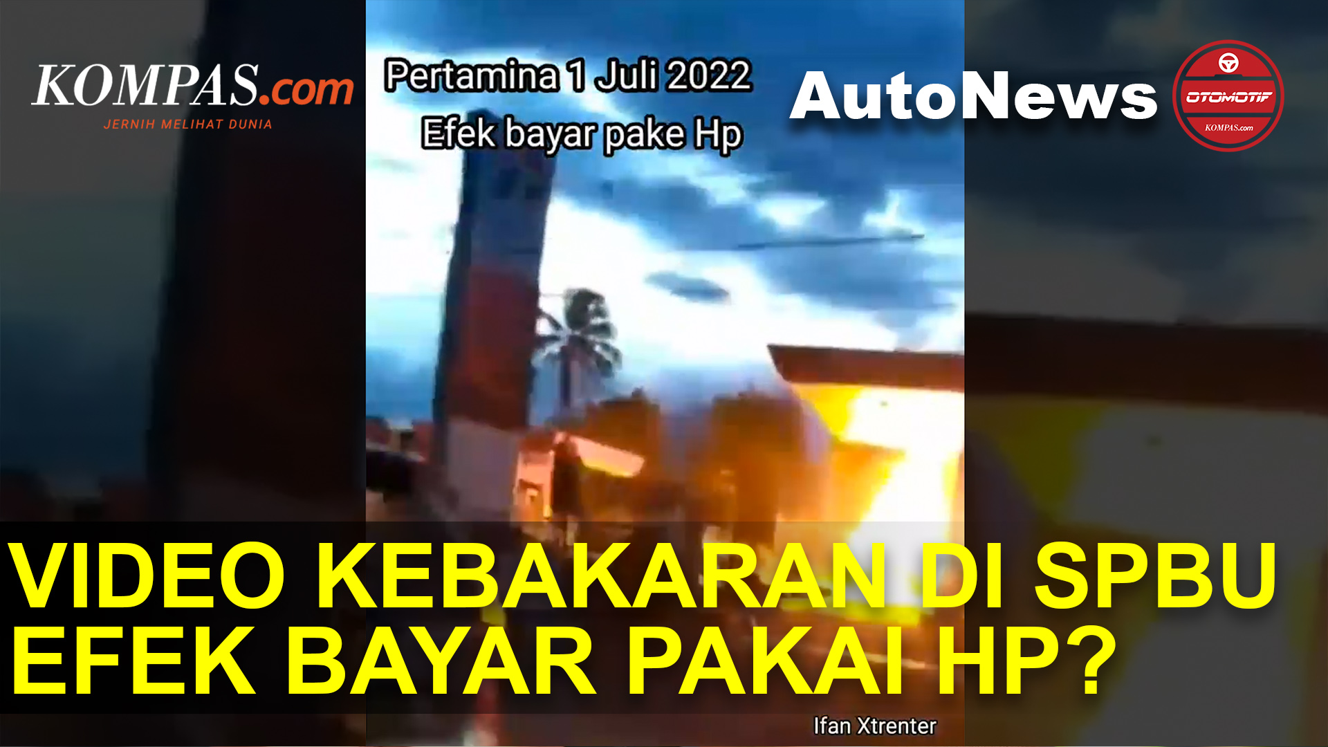 Hoaks Video SPBU Terbakar Efek Pembayaran Via Handphone