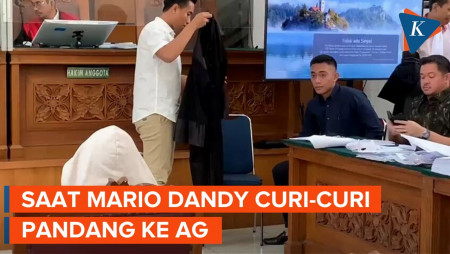 Momen Lirikan Maut Mario Dandy ke AG Saat Sidang Kasus Penganiayaan David Ozora