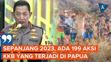 Polri Hadapi 199 Aksi KKB di Papua Sepanjang 2023, 146 Orang Jadi Korban