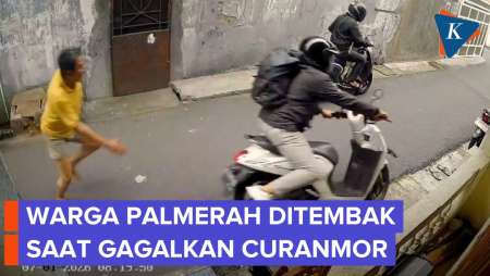 Detik-detik Pencuri Motor Tembak Warga Saat Tepergok Beraksi Di Palmerah Jakbar