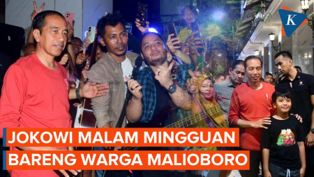 Momen Jokowi Malam Mingguan di Malioboro