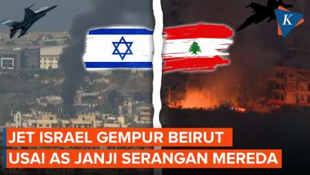 Beirut Digempur Jet Tempur Israel Usai AS Janji Serangan ke Lebanon Mereda