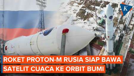Penampakan Roket Proton-M Rusia Siap Diluncurkan, Bawa Misi Satelit Cuaca