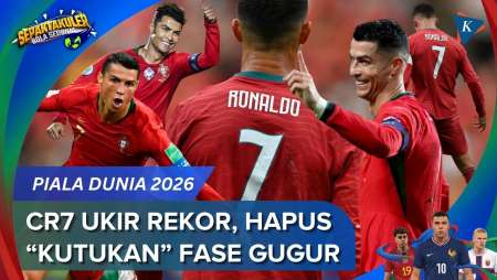 Cristiano Ronaldo Hapus "Kutukan" Fase Gugur Piala Dunia, Langsung Ukir 2 Rekor