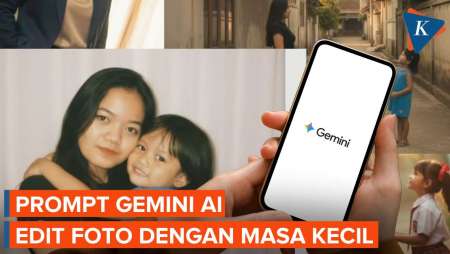 Prompt Gemini AI Edit Foto Berdua dengan Sosok Masa Kecil