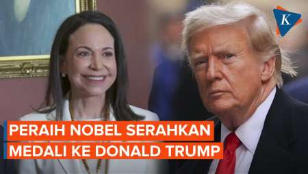 Pemenang Nobel Serahkan Medali Ke Donald Trump Dalam Petemuan Tertutup