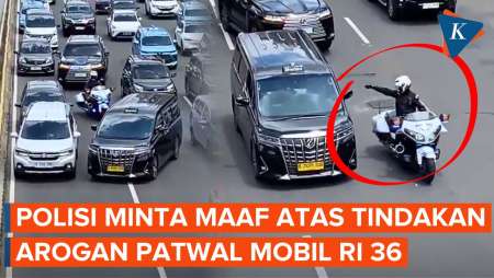 Mobil RI 36 Dikawal Patwal Arogan Anggota Polda Metro Jaya, Polisi Minta Maaf