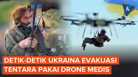 Pertama Dalam Sejarah, Ukraina Evakuasi Tentara Pakai Drone Medis
