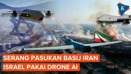 Israel Serang Pasukan Basij Iran Pakai Gerombolan Drone AI
